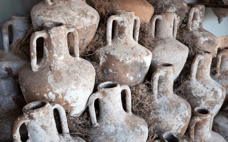 Ancient Wine (Biblical wine) pottery vs. Modern Wine