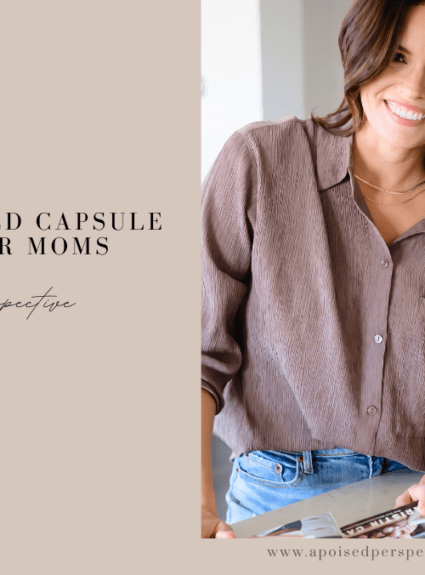 A French Inspired Fall Capsule Wardrobe for Moms