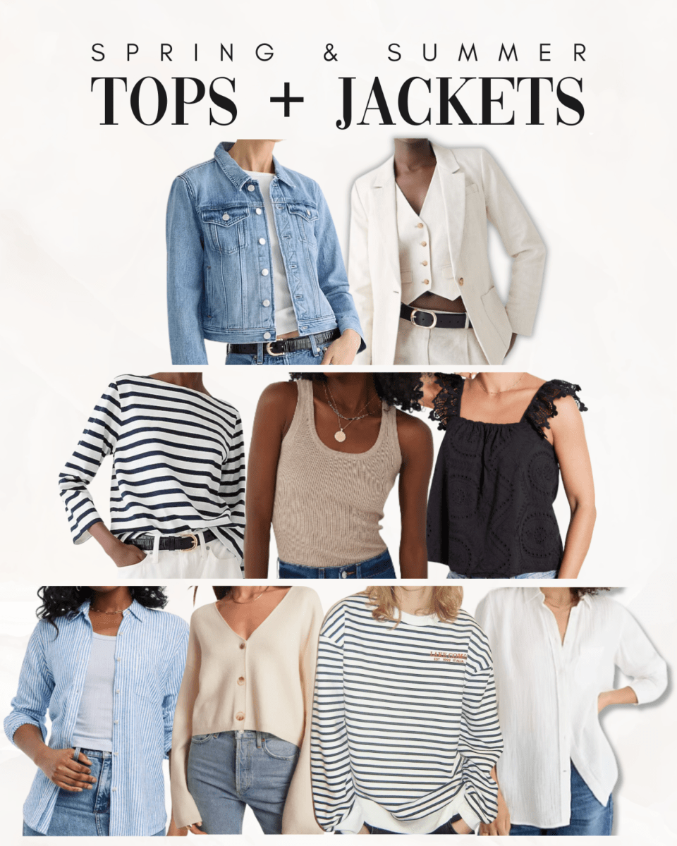A French Inspired Spring & Summer Capsule Wardrobe
spring, summer, spring wardrobe, summer wardrobe, summer outfit, spring outfit, spring fashion, summer fashion, tops, jackets, spring tees, sweater