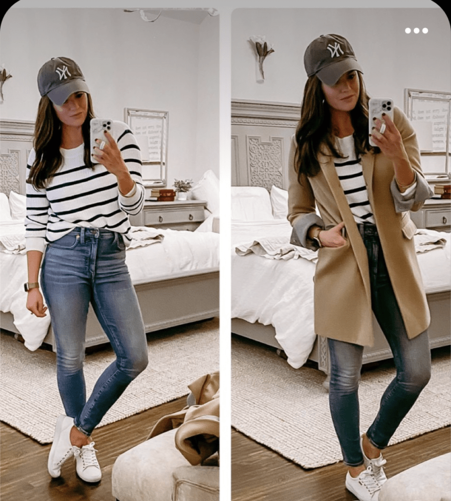 A French Inspired Spring & Summer Capsule Wardrobe
spring, summer, spring wardrobe, summer wardrobe, summer outfit, spring outfit, spring fashion, summer fashion, trench coat, striped sweater, ball cap